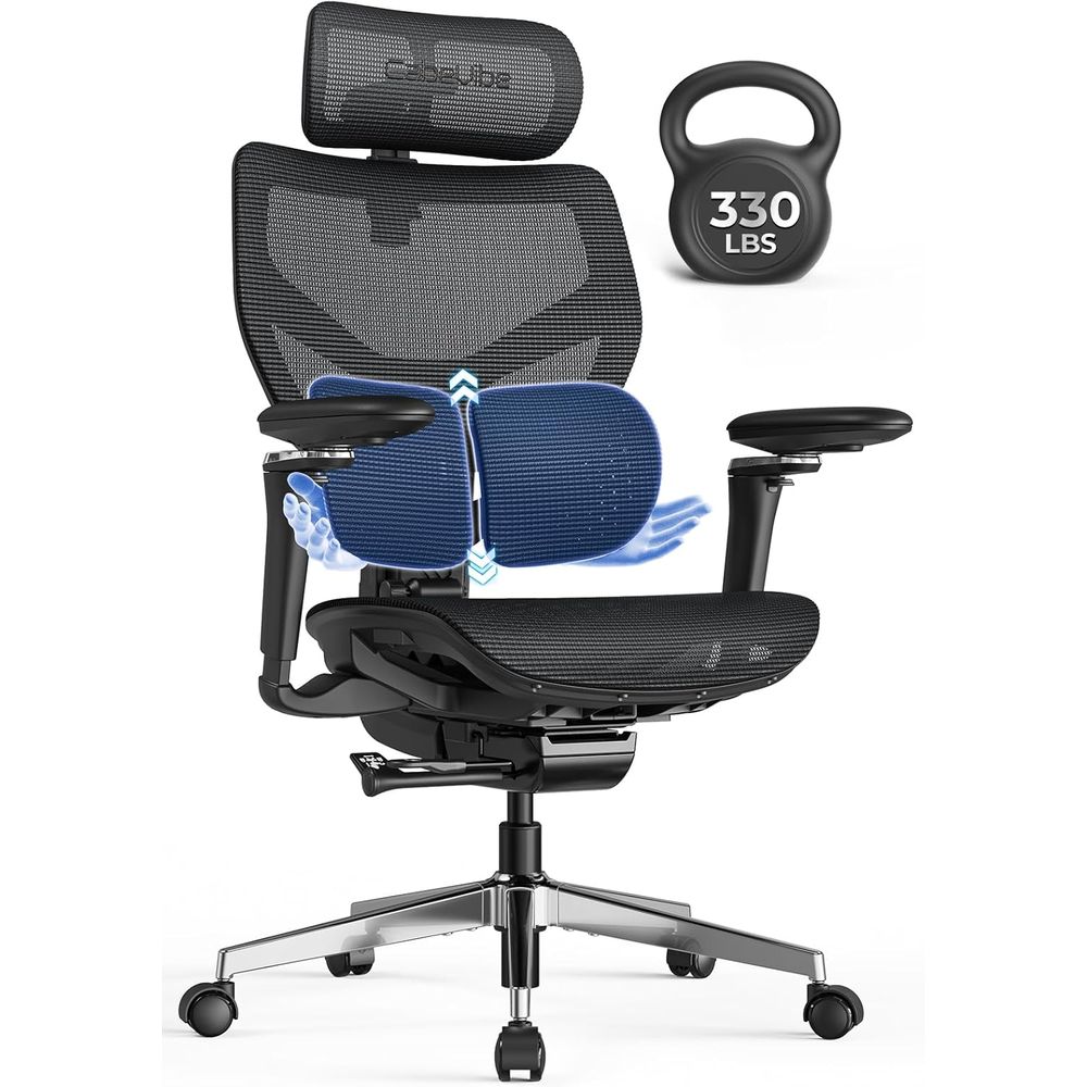 Home Office Hours - Ergonomiczne krzesło biurowe z podparciem lędźwiowym