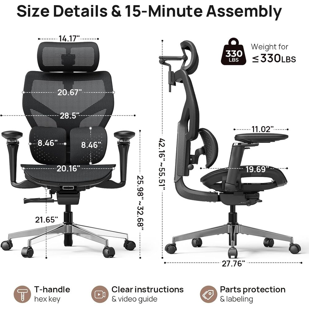 Ergonomiczne krzesło biurowe z – Home Office Hours recenzja i cena