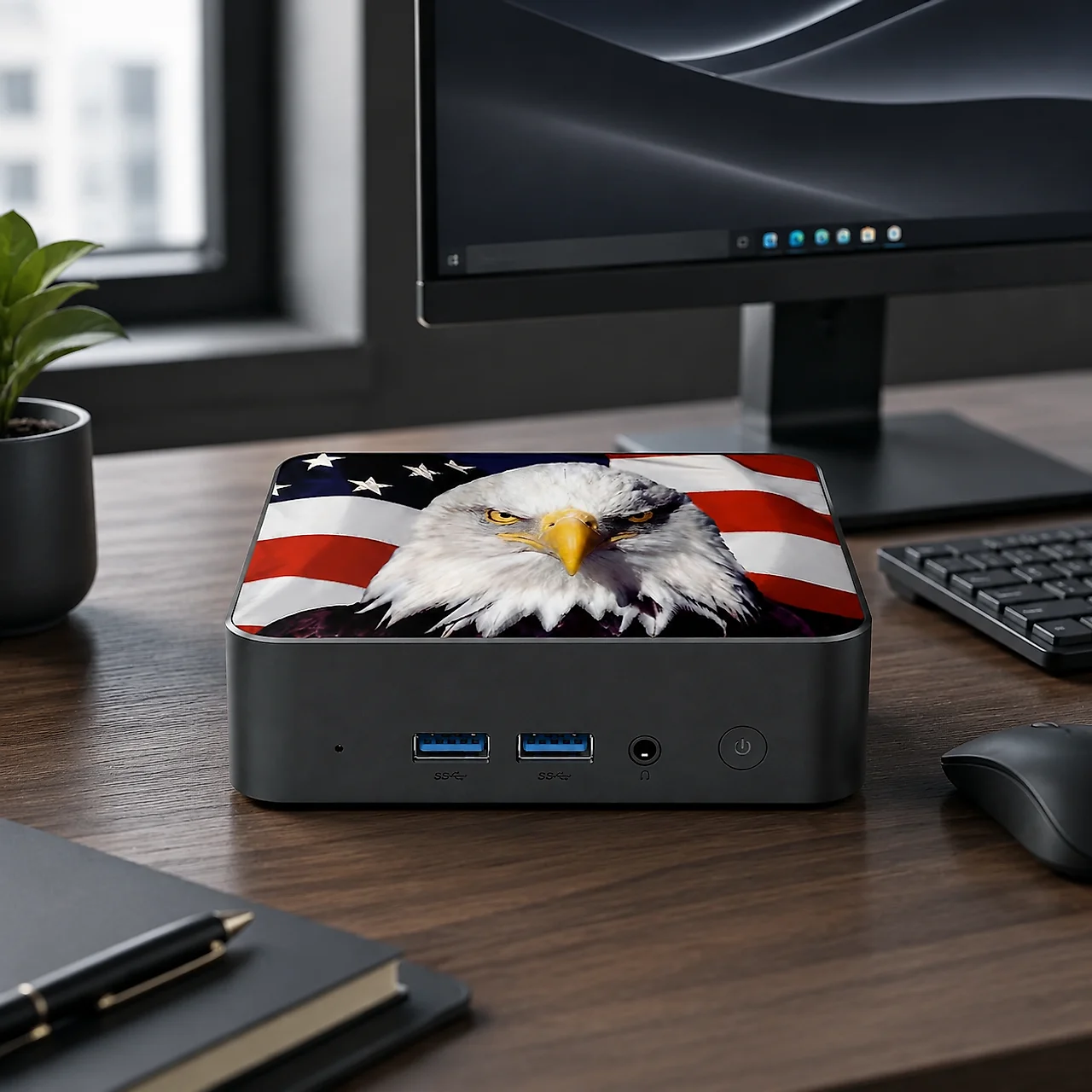 Mini PC z motywem flagi Kanady – Home Office Laptop recenzja i cena