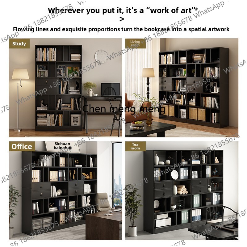 Półka na książki ścienna i reg – Home Office With Library recenzja i cena